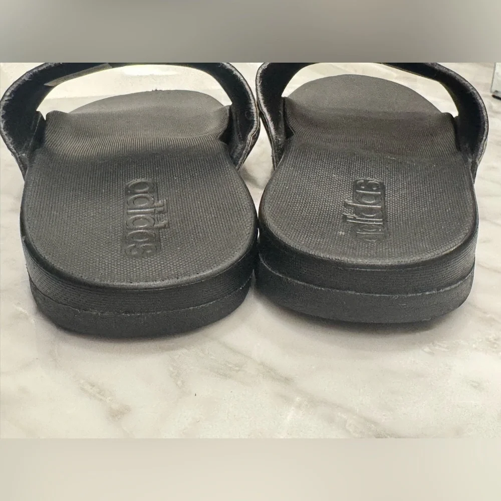 Adidas Camouflage 13K Black Slides Sandals boys kids size 13 camo slip on shoes
